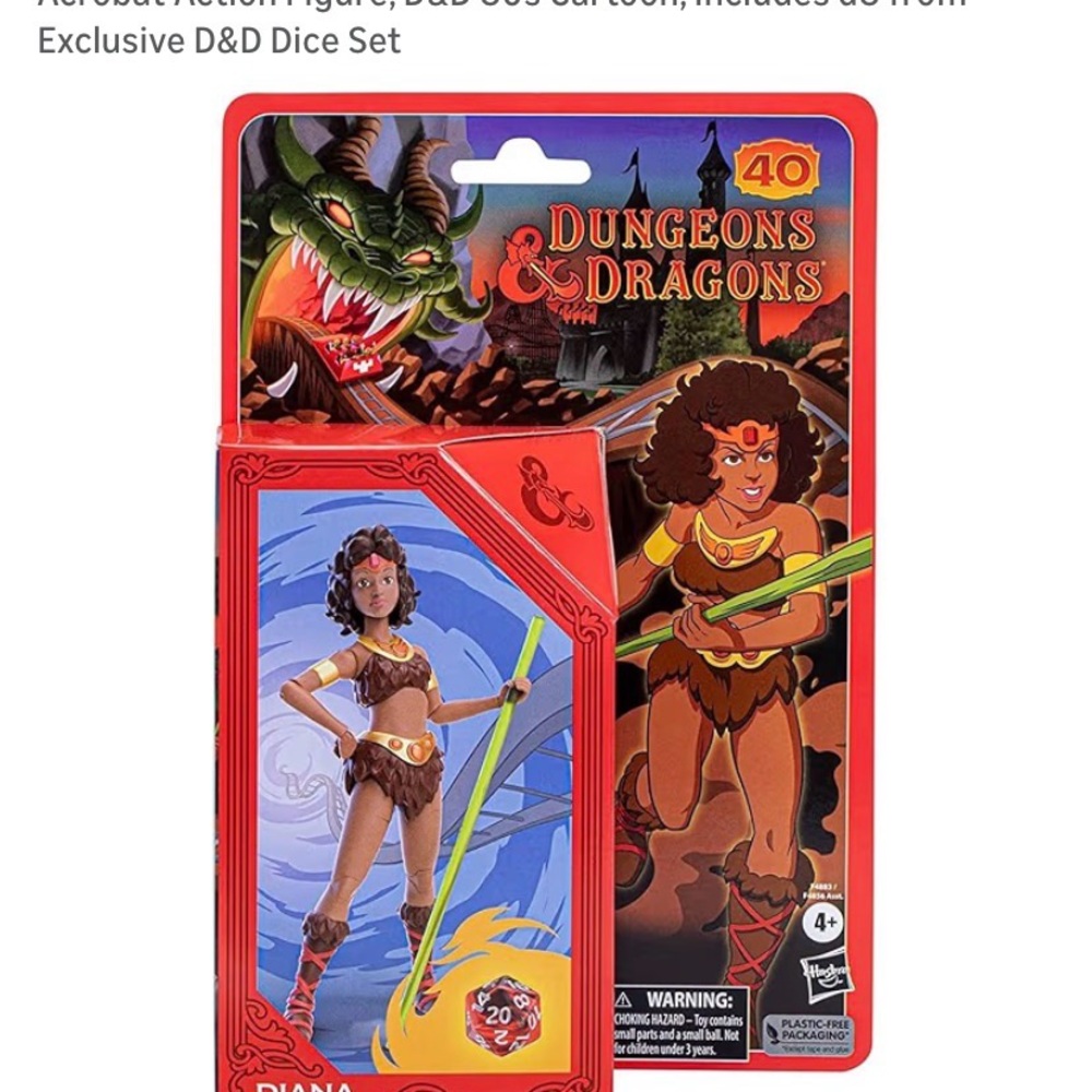 Dungeons & Dragons Diana Action Figure - Brown and Red